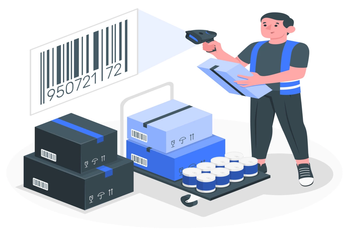 barcode animasi amico storyset
