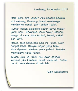 contoh surat tidak resmi untuk teman